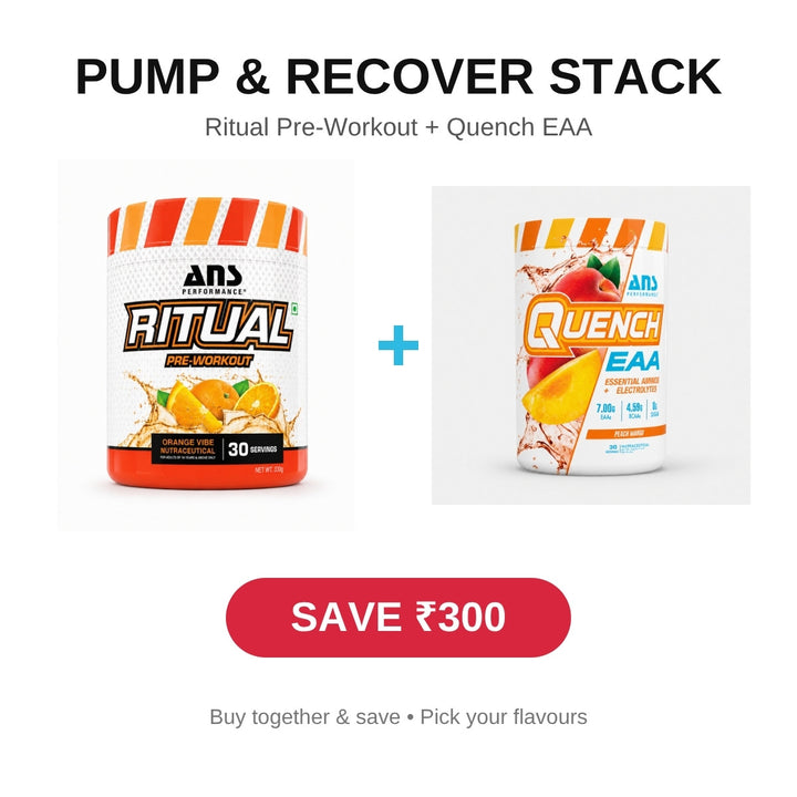 Pump & Recover Stack - Ritual Pre-Workout + Quench EAA - Save ₹300
