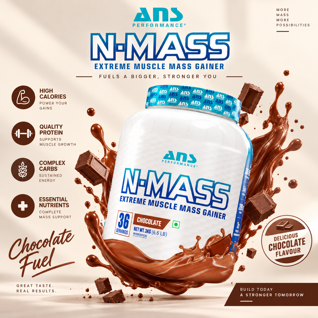 ANS N-Mass Muscle Mass Gainer 6.6lb (3Kg)