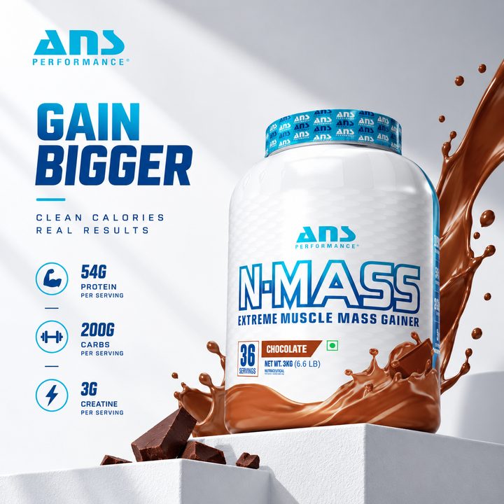 ANS N-Mass Muscle Mass Gainer 6.6lb (3Kg)