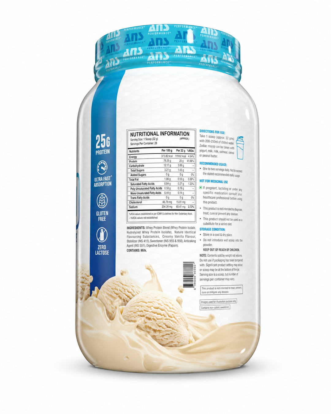 ANS N-Iso Hydro Whey Isolate 2lbs