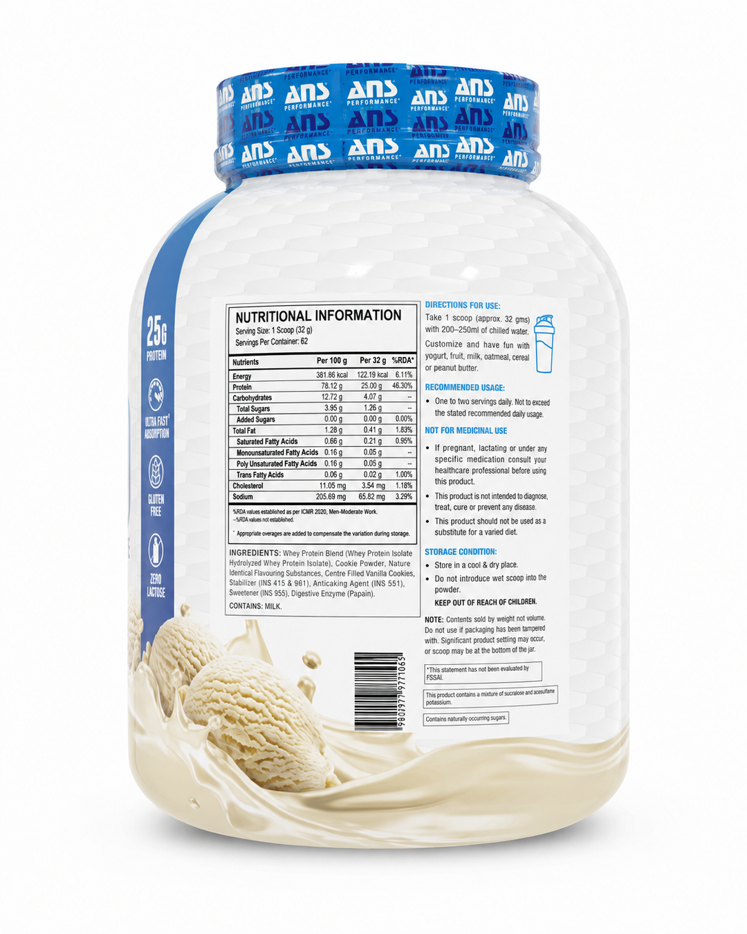 ANS N-Iso Hydro Whey Isolate 2Kg